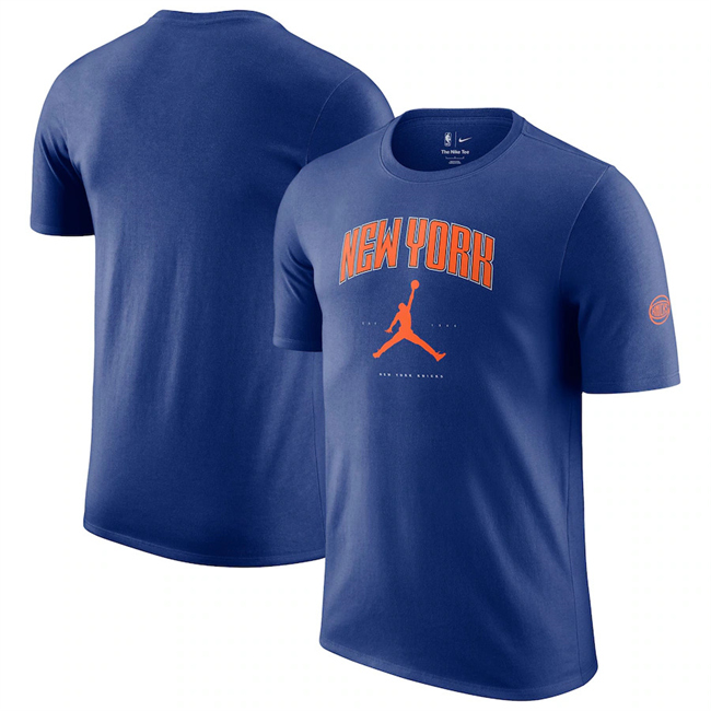 Men's New York Knicks Royal Essential Cities T-Shirt
