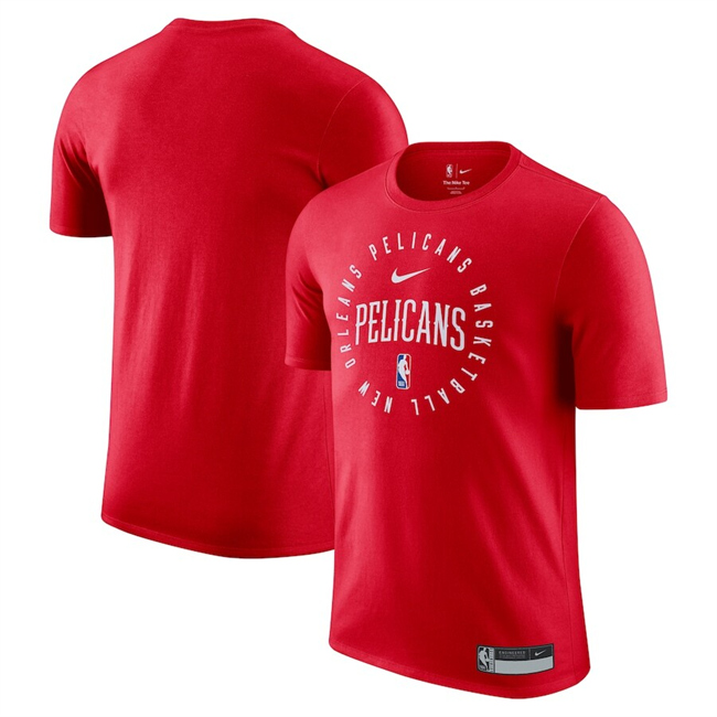 Men's New Orleans Pelicans Red 2025 Legend On-Court Practice Performance T-Shirt