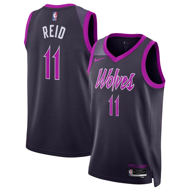 Men's Minnesota Timberwolves #11 Naz Reid Purple 2026 City Edition Stitched Jersey
