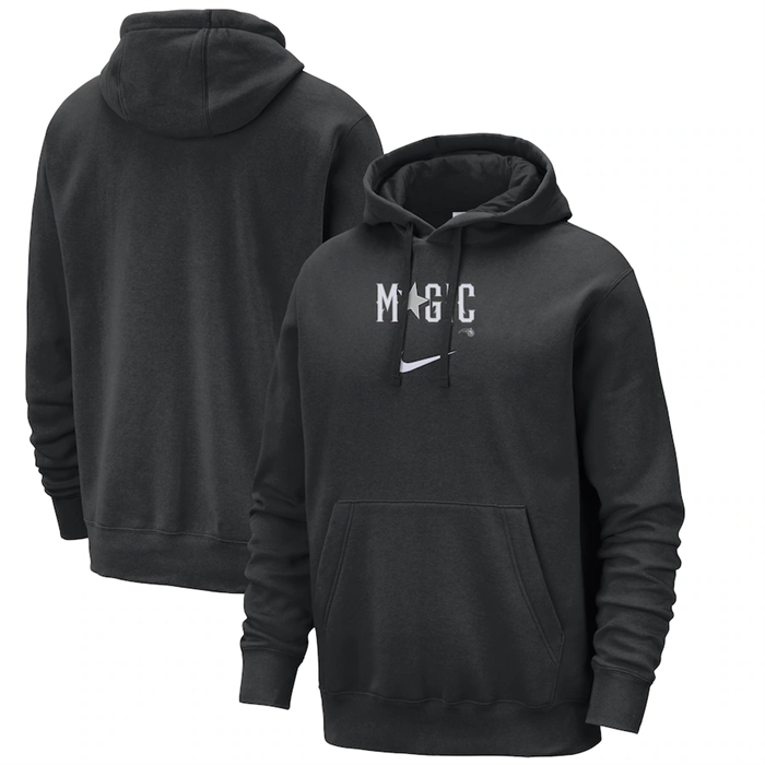 Men's Orlando Magic Black 2024 City Edition Essential Club Pullover Hoodie