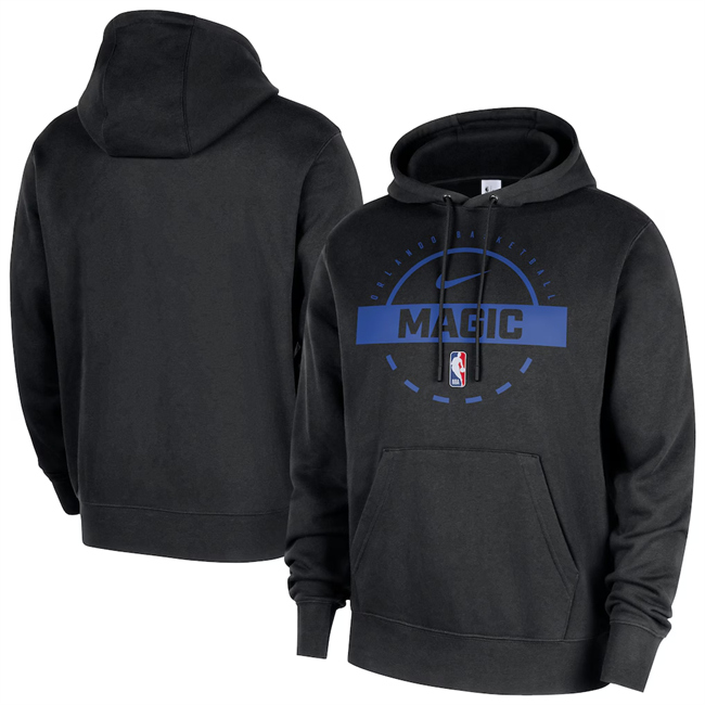 Men's Orlando Magic Black 2026 Practice Club Pullover Hoodie