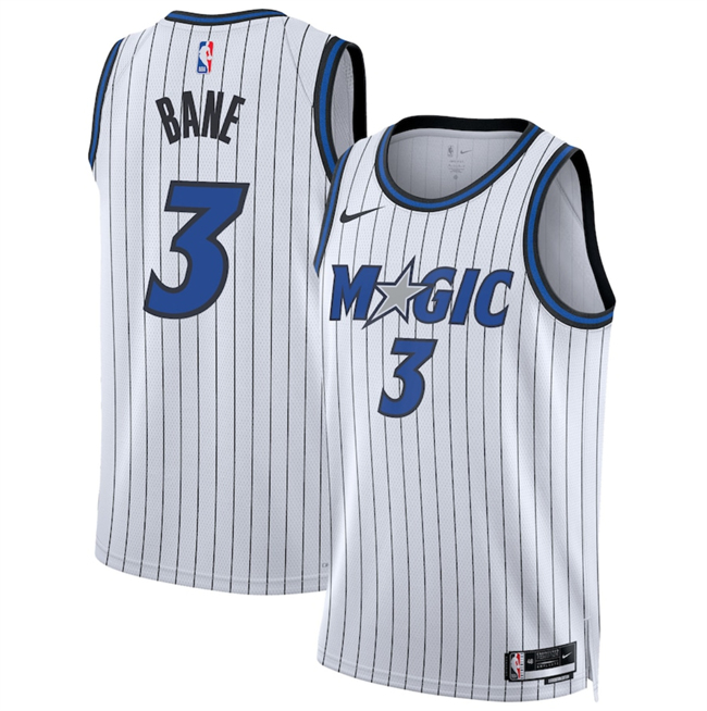 Men's Orlando Magic #3 Desmond Bane White 2025 Association Edition Stitched Basketball Jersey
