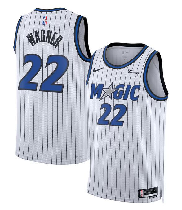 Men's Orlando Magic #22 Franz Wagner White 2025 Association Edition Stitched Basketball Jersey