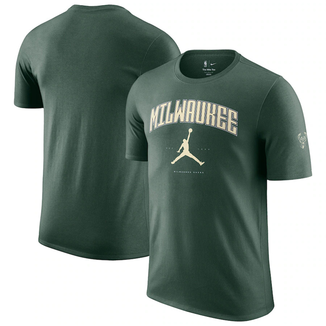 Men's Milwaukee Bucks Hunter Green Essential Cities T-Shirt