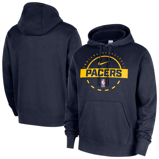 Men's Indiana Pacers Navy 2026 Practice Club Pullover Hoodie