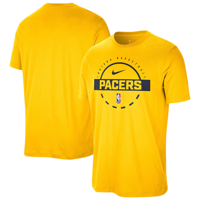 Men's Indiana Pacers Yellow Practice T-Shirt