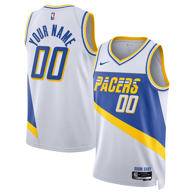 Men's Indiana Pacers Active Player Custom White 2026 City Edition Stitched Basketball Jersey
