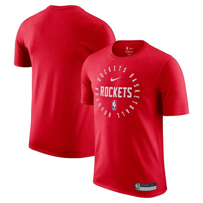 Men's Houston Rockets Red 2025 Legend On-Court Practice Performance T-Shirt