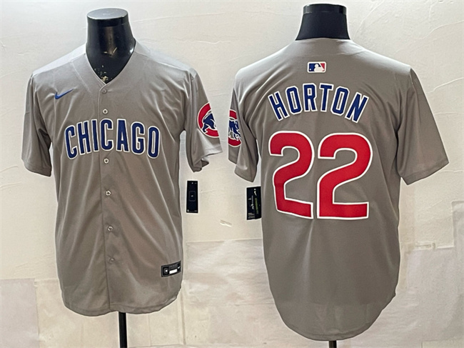 Men's Chicago Cubs #22 Cade Horton Grey Limited Stitched Baseball Jersey
