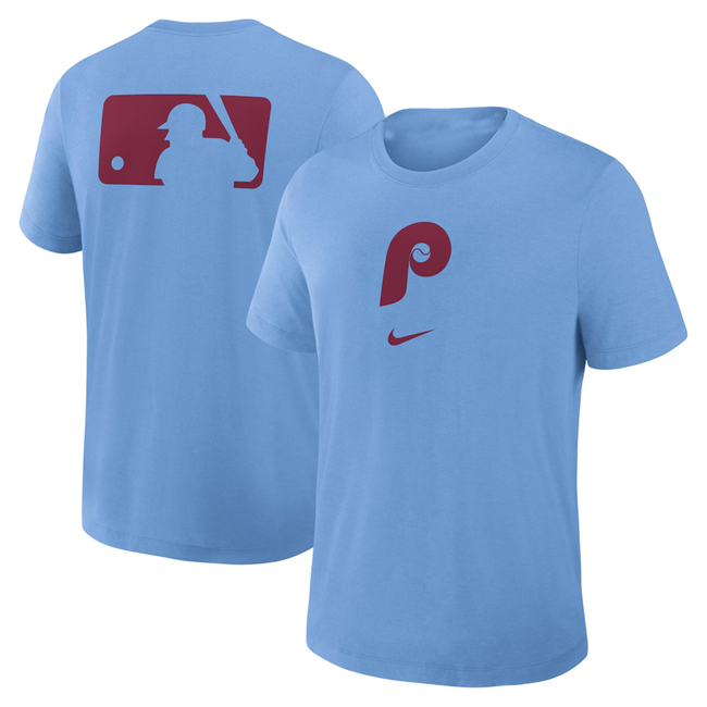 Men's Philadelphia Phillies Blue Early Work Tri-Blend Dri-FIT T-Shirt