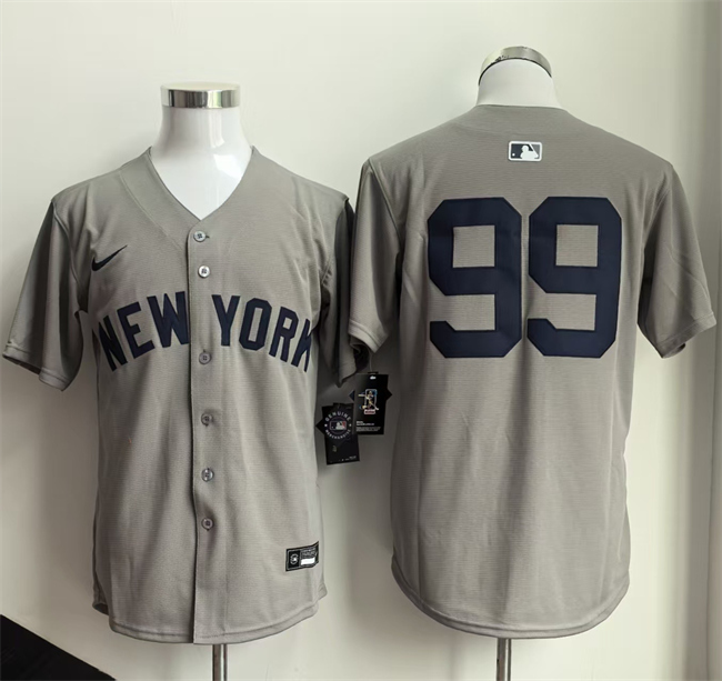 Men's New York Yankees #99 Aaron Judge Grey 2026 Limited Stitched Baseball Jersey