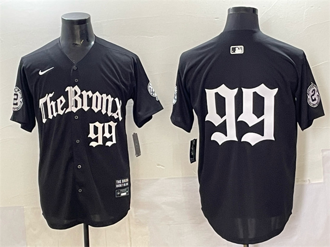 Men's New York Yankees #99 Aaron Judge Black 'Gothic Legacy Edition' Vapor Premier Limited Stitched Baseball  Jersey