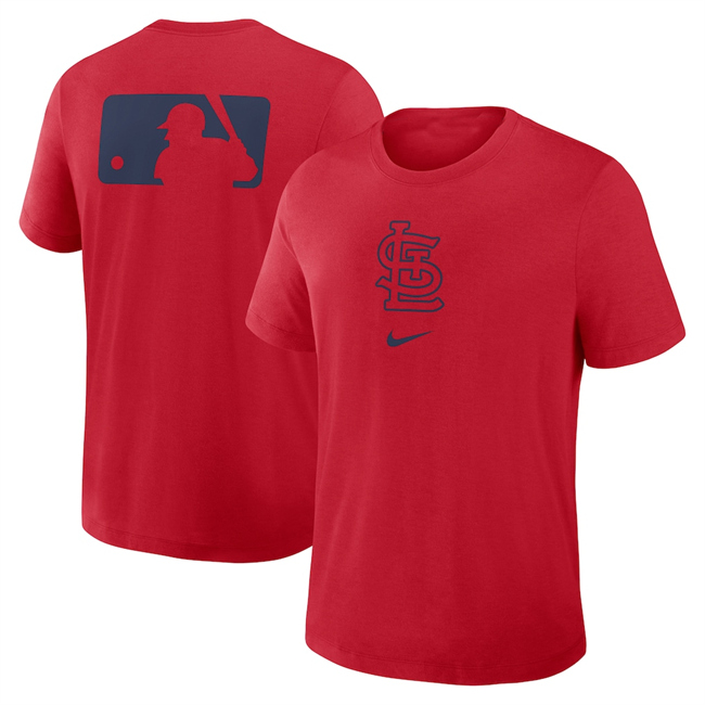 Men's St. Louis Cardinals Red Early Work Tri-Blend Dri-FIT T-Shirt