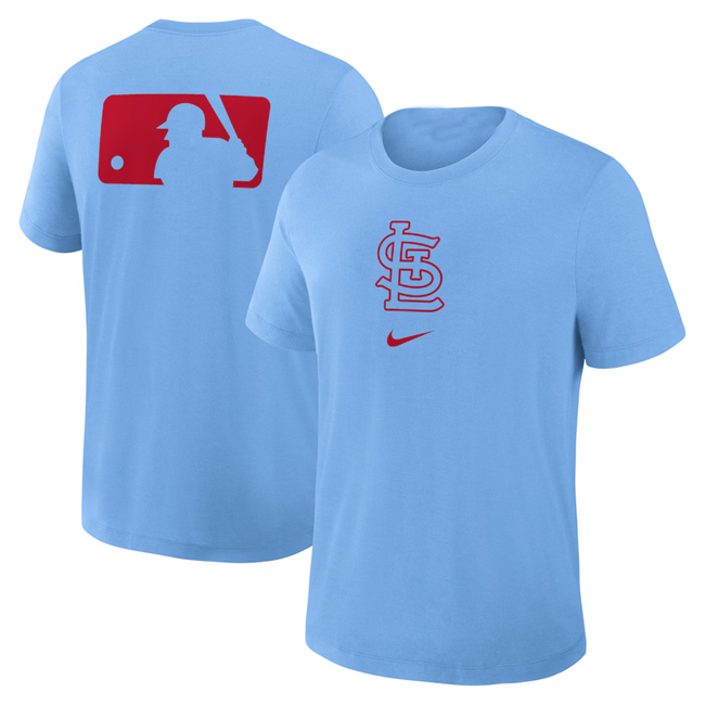 Men's St. Louis Cardinals Blue Early Work Tri-Blend Dri-FIT T-Shirt