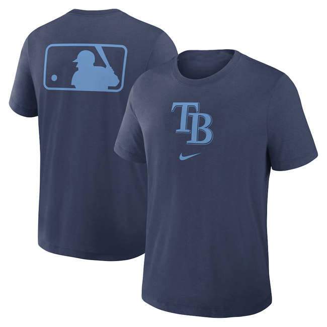 Men's Tampa Bay Rays Navy Early Work Tri-Blend Dri-FIT T-Shirt