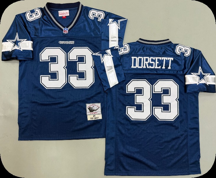 Men's Dallas Cowboys #33 Tony Dorsett  Mitchell & Ness  Throwback Retired Player Jersey - Royal