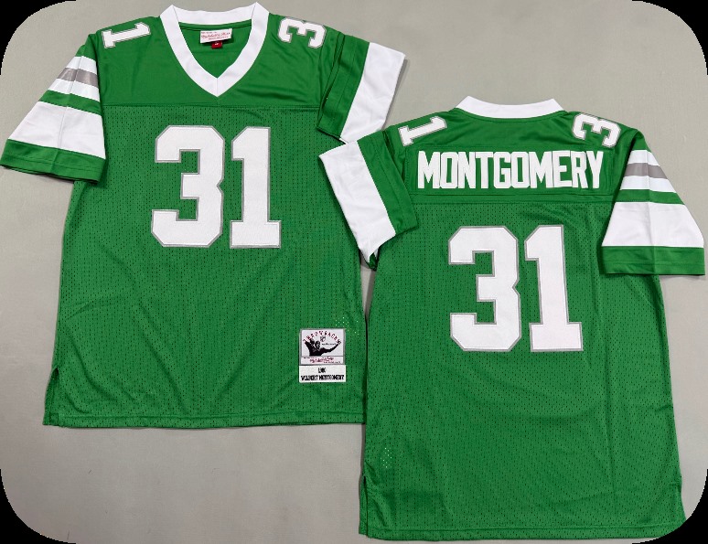 Men's Philadelphia Eagles #31 Wilbert Montgomery 1980 Kelly Green Throwback Jersey