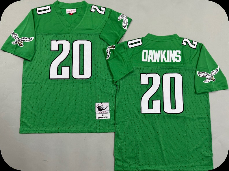 Men's Philadelphia Eagles #20 Brian Dawkins 2004 Kelly Green throwback Jersey