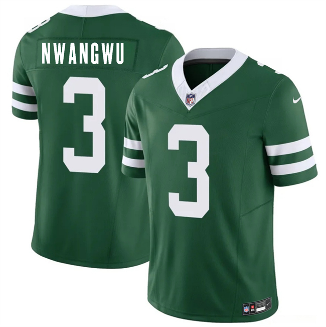 Men's New York Jets #3 Kene Nwangwu Green 2026 F.U.S.E. Vapor Untouchable Limited Stitched Jersey
