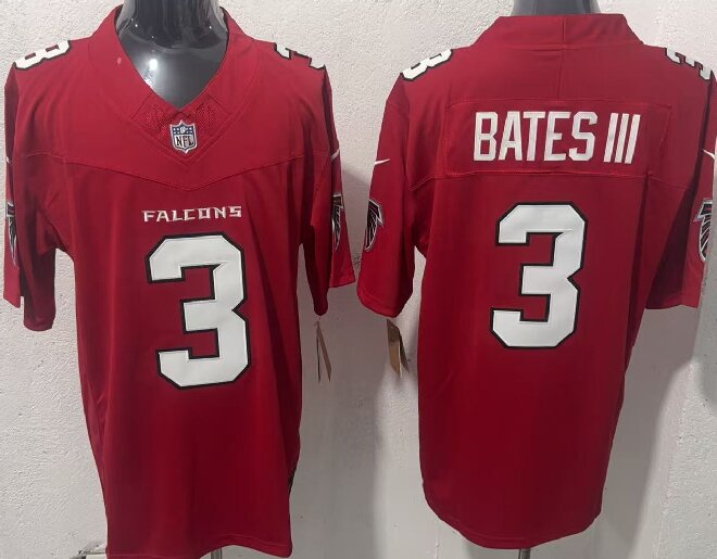 Men's Atlanta Falcons #3 Jessie Bates III  Red 2026 New F.U.S.E. Vapor Untouchable Limited Stitched Football Jersey