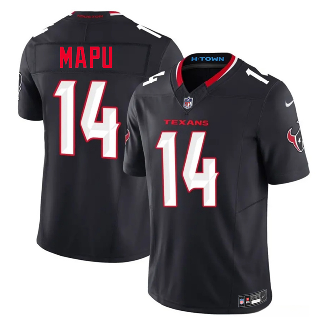 Men's Houston Texans #14 Marte Mapu Navy 2nd Alternate 2026 F.U.S.E. Vapor Limited Stitched Football Jersey