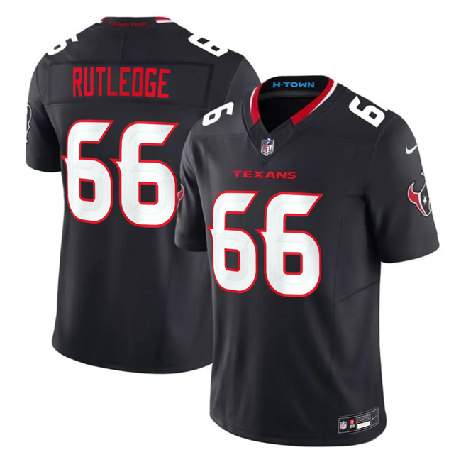 Men's Houston Texans #66 Keylan Rutledge Navy 2026 Draft 2nd Alternate 2026 F.U.S.E. Vapor Limited Stitched Football Jersey