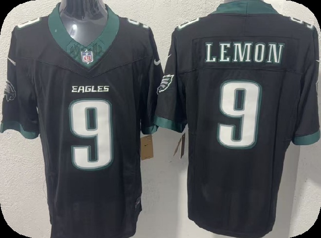 Men's Philadelphia Eagles #9 Makai Lemon Black 2026 Draft F.U.S.E. Vapor Untouchable Limited Stitched Football Jersey