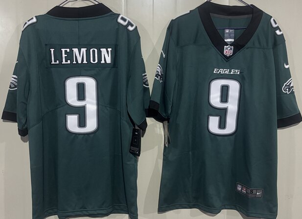 Men's Philadelphia Eagles #9 Makai Lemon Green 2026 Draft Vapor Untouchable Limited Stitched Football Jersey
