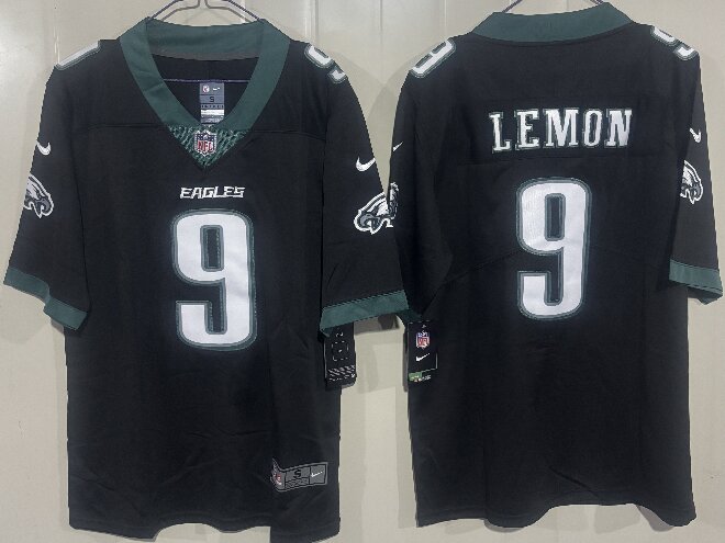 Men's Philadelphia Eagles #9 Makai Lemon Black 2026 Draft Vapor Untouchable Limited Stitched Football Jersey