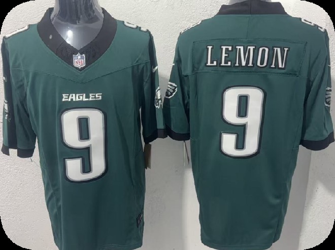 Men's Philadelphia Eagles #9 Makai Lemon Green 2026 Draft F.U.S.E. Vapor Untouchable Limited Stitched Football Jersey