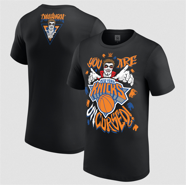 Men's New York Knicks Danhausen X Black Uncursed T-Shirt