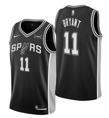 Men's San Antonio Spurs #11 Carter Bryant Black Icon Edition Stitched Basketball  Jersey