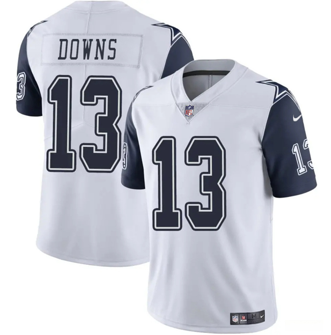 Men's Dallas Cowboys #13 Caleb Downs White 2026 Draft Vapor Untouchable Limited Stitched Football  Jersey